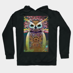 Art deco bird a cute magical owl Hoodie